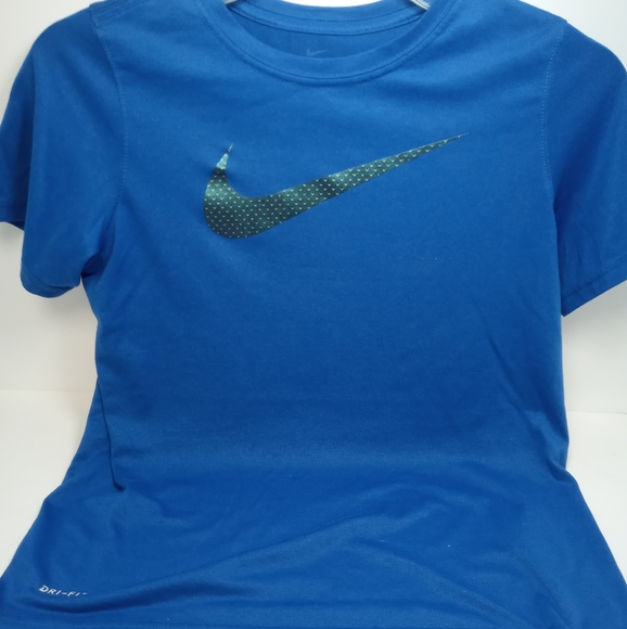 Dri-Fit Nike Youth Lg Blue T-shirt - Picture 1 of 6